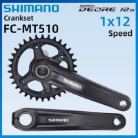 SHIMANO DEORE FC-MT510-1 mountain bike crank delivers precise and reliable shifting for 1x12-speed drivetrains and SM-BB52