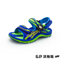 G.P 【EFFORT+】戶外休閒兒童涼拖鞋-藍綠 G1617B GP 涼鞋 拖鞋 兩用涼拖鞋 童鞋
