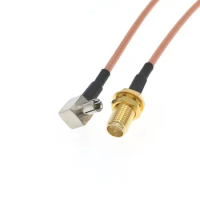 TS9 Male Right Angle To RP-SMA Female Jack RG316 RF Jumper Pigtail Cable 8" 20cm For HuaWei ZTE AirCard 3G 4G Router Modem