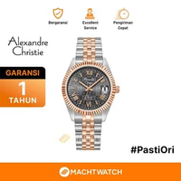 Jam Tangan Pria Alexandre Christie Passion AC 5013 MD BTRGR-3 Men Gray Dial Dual Tone Stainless Stee