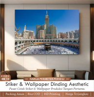 Wallpaper Ka'bah Dinding Ruang Tamu Stiker Ka'bah 3D Sudah Dilengkapi Lem Perekat Tinggal Di Pasang