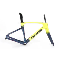 TWITTER-Full Color Carbon Fiber Frame for Road Bike, Framecarbon Bike Frame, Framecarbon V2, 700 * 40C