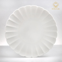 【Royal Duke】山茶花型骨瓷系列-9.5吋圓盤(骨瓷 盤 碗盤 餐盤 瓷盤 圓盤 湯盤 盤子)