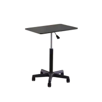 【奧萊亞】可移動式升降桌 360度萬向輪小書桌(帶鎖滑輪床邊桌 電腦桌)