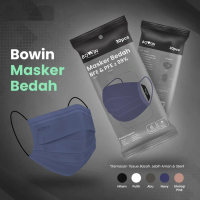 Bowin Masker Bedah BFE PFE 99% (Masker Medis / Surgical / Disposable)