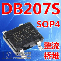 สะพาน Rectifier, DB207, DB207S, SOP-4, SEP 2A, 1000V, แบรนด์ SMD, ใหม่ในสต็อก