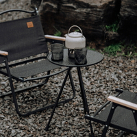 戶外鋁合金折疊小圓桌便攜式可昇降桌子野營露營自駕遊裝備用品