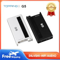 TOPPING G5 Headphone Amplifier Portable ES9068AS DAC&amp;Amp LDAC Hi-res Audio Support up to DSD512 768kHz