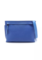 LOEWE 二奢 Pre-loved LOEWE T Messenger Bag Shoulder bag leather blue Light blue bicolor