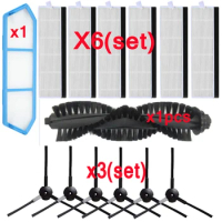 ilife A4s A40 Robot Vacuum Cleaner Replacement accessories Parts Kits- Filter Main Brush Side Brushes ILIFE A4 a4s