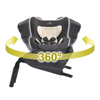 艾樂貝貝 日本進口新款3I新生兒360度旋轉兒童安全座椅0-4isofix