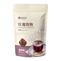 【糖鼎】黑糖茶磚-玫瑰四物x1包(30g x13顆/包)