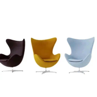 Customized designer study, rotating single chair, living room, balcony, leisure egg shell chair, rest area, snail egg chair, cro