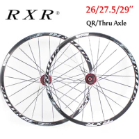 RXR MTB Wheelset Bicycle RC3 Carbon Hub Wheel Set Mountain Bike Cross Country Cycling 26/27.5/29" Disc Brake Bicycle Wheel Parts