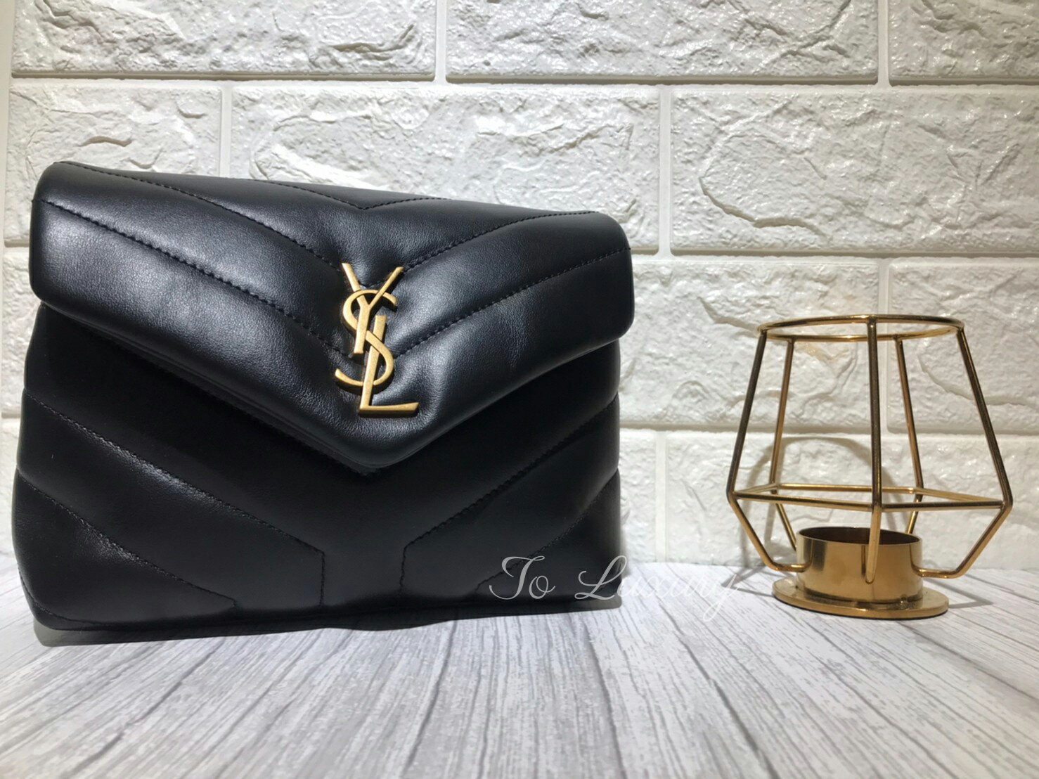 Ysl toy loulou bag black store