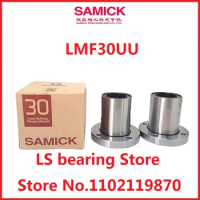 10pcs 100% brand new original genuine SAMICK brand linear flanged(Round) bushing bearing LMF30UU