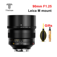 TTArtisan 90mm F1.25 Lens Manual Fixed Focus Lens Full Fame for Leica M Mount Camera M-M M240 M3 M6 M7 M8 M9 M9p M10