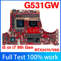 Mainboard For ASUS G531GW G731GW G531GV G731GV G531GU G731GU G531GD G731G G531G S5D S7D Laptop Motherboard i5 i7 9th Gen V6G/V8G