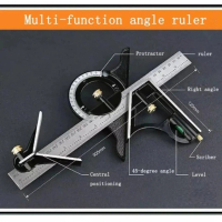 Penggaris siku L multifungsi mistar waterpass kombinasi angle finder