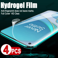 4PCS Screen Protector For Oneplus 8 Pro 8T 8T+ Hydrogel Safety Film For Oneplus8 One plus 8t plus Soft Water Gel Film Not Glass