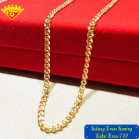 Kalung Rantai Emas Kuning Model Tambang Kadar Emas 700