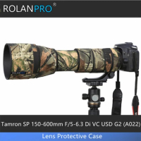ROLANPRO Camouflage Lens Cover for Tamron SP 150-600mm F/5-6.3 Di VC USD G2 (A022) Clothing Rain Coat Lens Sleeve Guns Case
