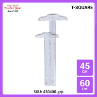 [WE-ARTS] Plastic T-Square Plastic T Square / T Ruler / Pembaris T (ATR-1 / ATR-2) 45cm or 60cm | Ha