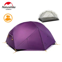 Naturehike Mongar 2 Person Camping Tent 20D Nylon Fabric Double Layer Waterproof Outdoor Nature Hike Camping Tent NH17T007-M