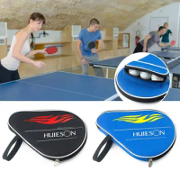 Oxford Cloth Table Tennis Rackets Bag Calabash Shape Protective Cover Ping Pong Storage Bag Training Accessories Single Paddle