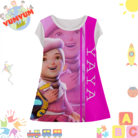 Dress Anak Perempuan Yaya Boboiboy v6 Tunik Anak Wanita Film Animasi Kartun Karakter Boboiboy Yaya 3