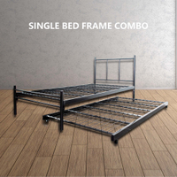 Lamoison set single bed frame single pull out bed iron single bed single storage bed