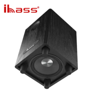 Ibass 100W High Power 6.5" Passive Subwoofer with Home Amplifier Car 360 Stereo Speakers SW Bass Output Home Theater HIFI