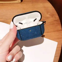 Beautiful and sparkly for Air Pods Pro Earphone Sleeves Three Generations AirPods Earphone Shell Glitter Sticker Leather