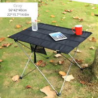 Portable Outdoor Camping Folding Table Nature Hike Lightweight Foldable Trips Sedentary Travel Simple Ultralight Aluminum Tables