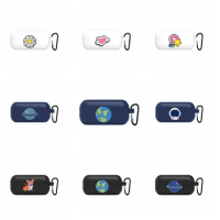 for anker SoundCore Space A40 Case Animal dogs /cat / flower case Silicone Earphone Cover funny Charging box