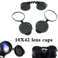Professional 10x42 Binoculars Lens Caps Objective Protective Rubber Cover Eyepiece Dust Suit For Compact Binocular Best Protect