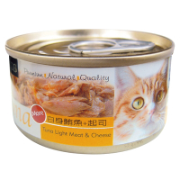 【Seeds 聖萊西】Tuna愛貓天然食-白身鮪魚+起司(70gX24罐)
