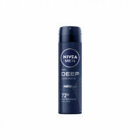 【NIVEA 妮維雅】男士止汗爽身噴霧 深極炭系列-清新魅力(48小時長效乾爽)