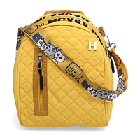 Hamlin Cellyn Tas Ransel Mini Wanita Strap Desain Font Material Leahter ORIGINAL - Yellow