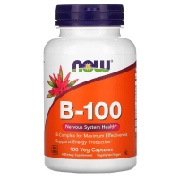 วิตามินบีรวม [B-100 B-Complex] วิตามินบี เหมาะสำหรับผู้ที่ใช้สมองหรือทำงานหน้าจอเป็นประจำ 100 แคปซูล