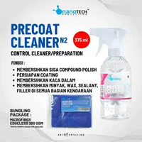 PRECOAT CLEANER - nanoTECH PROTECTION - IPA WIPE DOWN compound polish +MICROFIBER