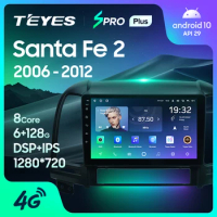 TEYES SPRO Plus For Hyundai Santa Fe 2 2006 - 2012 Car Radio Multimedia Video Player Navigation GPS Android 10 No 2din 2 din dvd