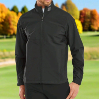 Jaket golf for man FJ F**tJ*y Hydrolite x Black jacket for golf