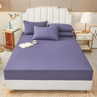Solid Color Mattress Cover Six-Sided With Zipper Mattress Protector Cover Waterproof Sheet Dust Cover Queen Size Bed Sheet