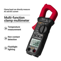 ANENG ST209 Digital Multimeter Clamp Meter 6000 Counts True RMS Amp DC/AC Current Clamp Tester Meters Voltmeter Auto Ranging