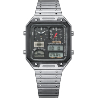 CITIZEN 星辰 Chronograph 80年代復古計時電子腕錶-JG2126-69E