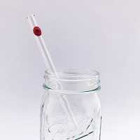 美國strawesome手工玻璃吸管/標準直式-莓果紅
