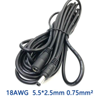 1m 3m 5m 10m 18AWG 5.5*2.5mm Extension Cable For XGIMI Projector H1S H2 Slim XHAD01 Z4 Z6 Extend Power Cord