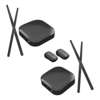 Air Drum with Drumsticks Quiet Practice Drum Accessory Practice Electronic Drum Set for Enthusiasts Drum Lover Studio Adults