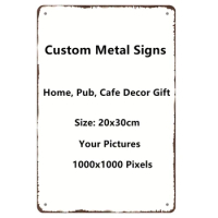 Custom Metal Tin Signs Retro Plaque Home Decor Wall Sticker Iron Art Poster Customize License Plates 20x30cm/15x30cm